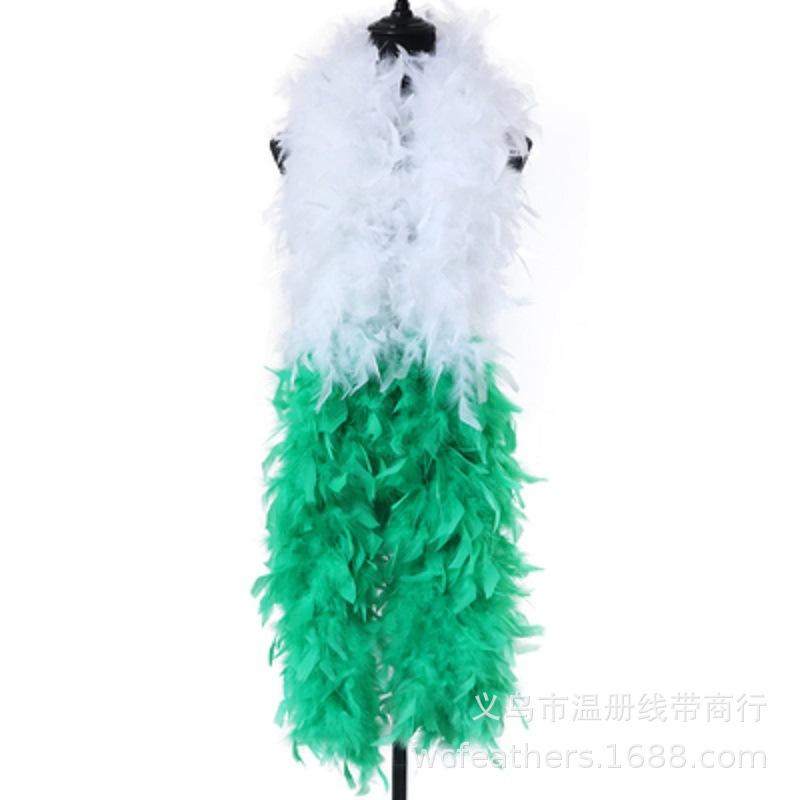 彩色毛条婚庆节日装扮羽毛条舞蹈服装礼服装饰火鸡羽毛一条2米详情图6