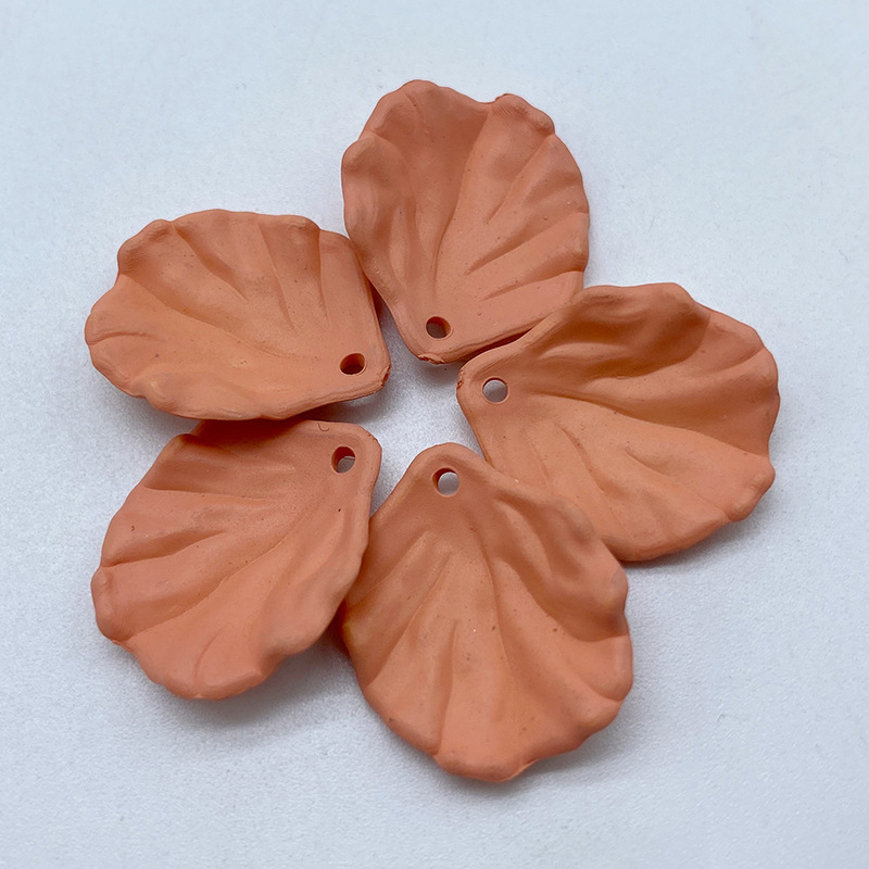 Acrylic hanging hole, spray-painted cabbage leaf, handcrafted earrings and hairpins, diy summer color series, matte touch leaf undefined