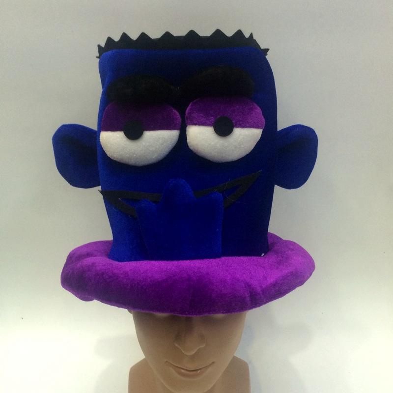 Monster Big-eyed Monster mocks you hat Flat-headed monster hat custom-made foreign trade export Shrek soft hat wholesale details Picture