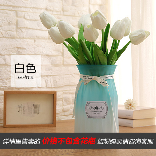 Emulación PU mini tulipán emulación flores flores falsas al por mayor comercio exterior transfronterizo boda flores de seda decoración del hogar flores undefined