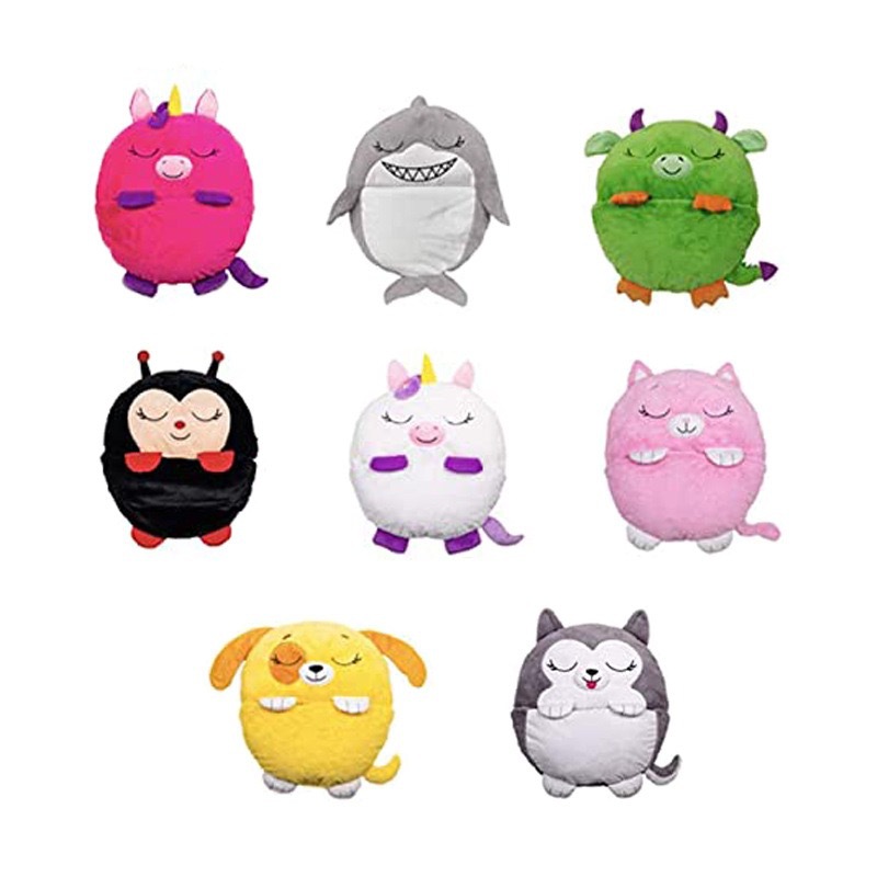 Customized happynappers children's sleeping bags, unicorn baby cartoon prints, warm and anti-kick quilts, and sleeping clothes for cross-border use Item Picture