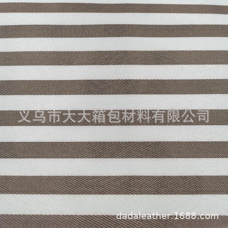 Factory direct sales of color-woven striped fabric, polyester fabric with foamed bottom, apron and bag fabric Specification image