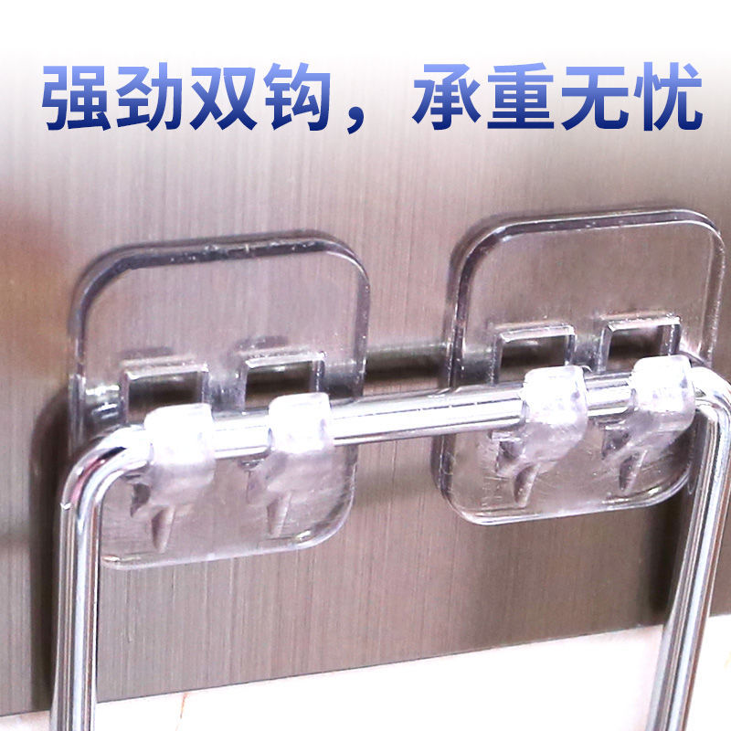 Factory direct sales, no need for drilling, does not damage the wall, stainless steel towel rack, does not take up space, bathroom tissue hook, rag rack Application Scenario