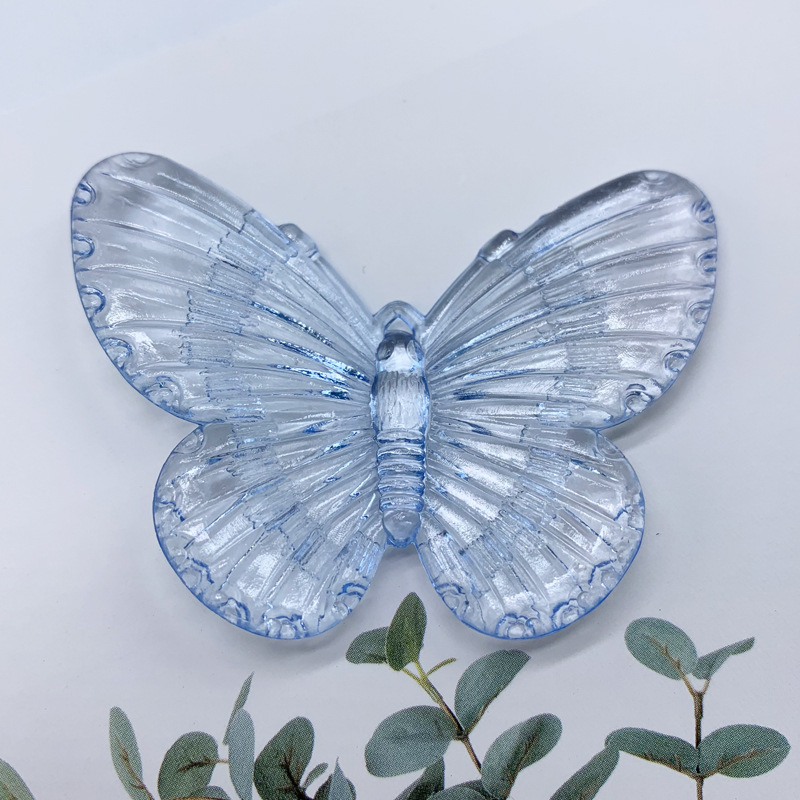 ins透明蝴蝶地摊货源吊孔大小号 厂家直销亚克力夏天色搭配包包珠详情图11