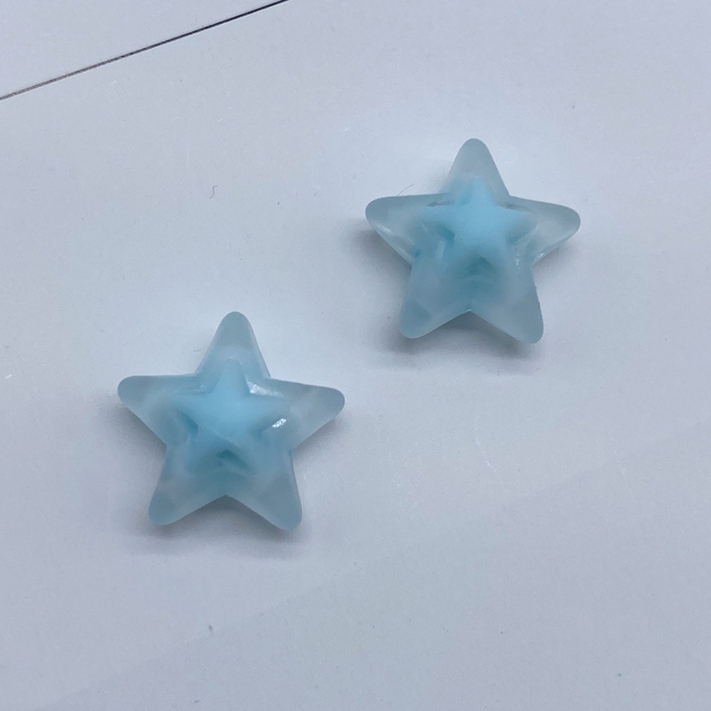 简约清新通孔磨砂蛋黄珠 diy儿童发饰制作橡皮筋配饰亚克力饰品详情图19