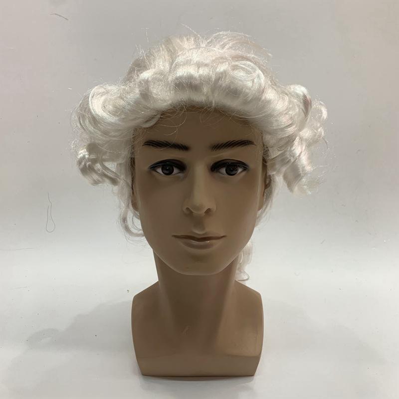 Lawyer wigs, European and American export trade, judge lawyer wigs, head covers, cosplay wigs, wigs, head covers