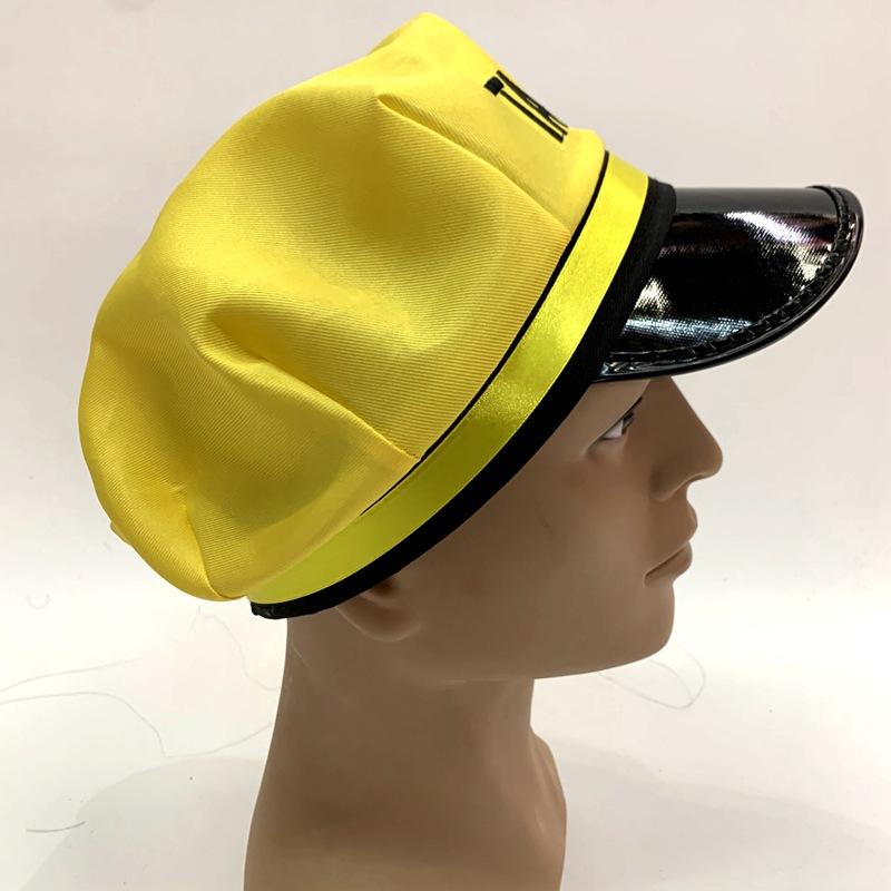 Yellow car, TAXI, taxi hat, masquerade ball, performance hat, custom-made wholesale, foreign trade export of all kinds of hats Item Picture