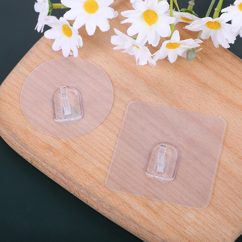 Creative adhesive, nail-free wall-mounted kitchen hook, seamless sticker, no need for drilling, strong nano hook, strong adhesion Specification drawing