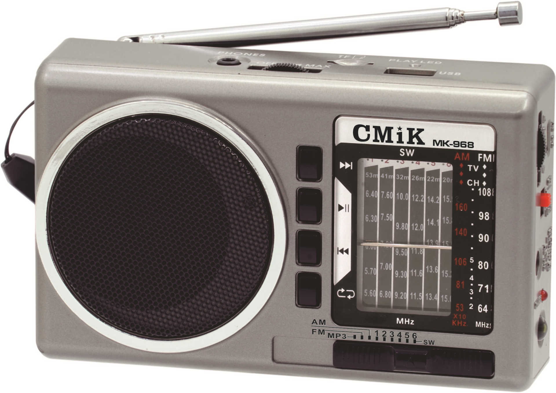 cmik2020 New portable Bluetooth speaker with Antenna Radio, outdoor USB card insertion gift radio details Picture
