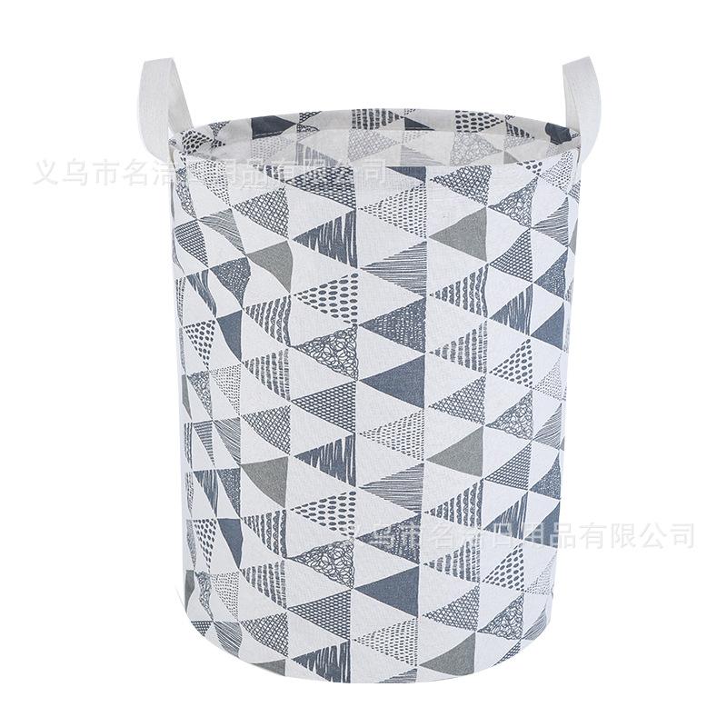 Factory direct sales, ins style, Nordic style, foldable dirty clothes basket, storage bucket, cotton and linen storage basket, storage bucket, laundry basket undefined