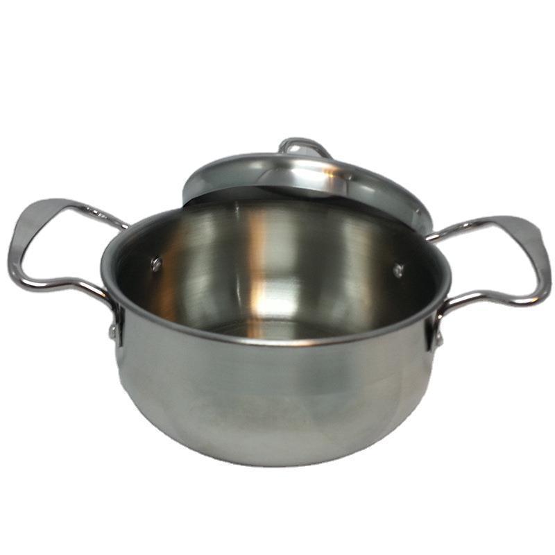 Factory direct sales of stainless steel pot set, four-piece set, wire ear pot, all-steel lid, household multi-purpose stewing and soup pot Item Picture