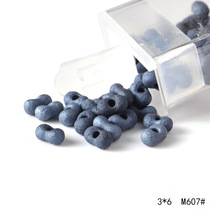 PRECIOA imported glass rice beads 3x6 frosted series peanut beads handmade DIY material loose beads 10g bottle