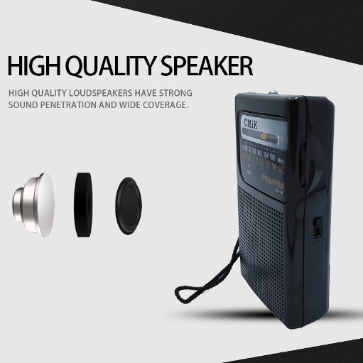 CMIK two-band rechargeable radio FM Pocket FM semiconductor mini portable radio Item Picture