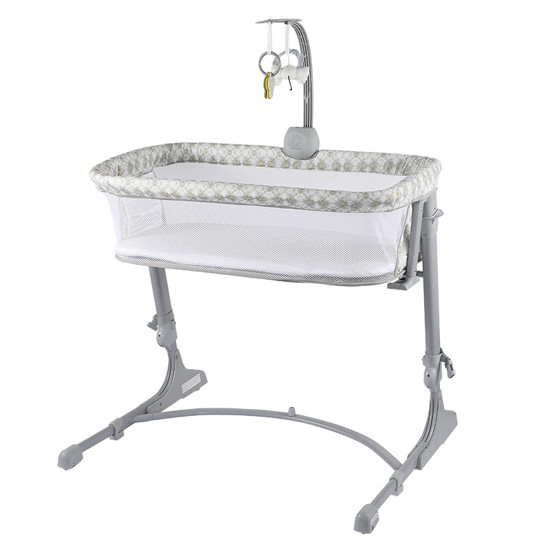 跨境枕边婴儿床固定便携式拼接大床bb小床中床新生儿多功能床音乐产品图