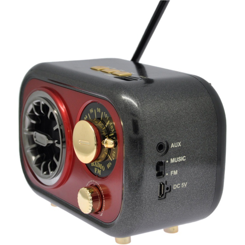 Factory wholesale vintage Bluetooth speakers, portable mobile phone and computer card plug-in speakers, USB flash drive plug-in mini speakers, new models Item Picture