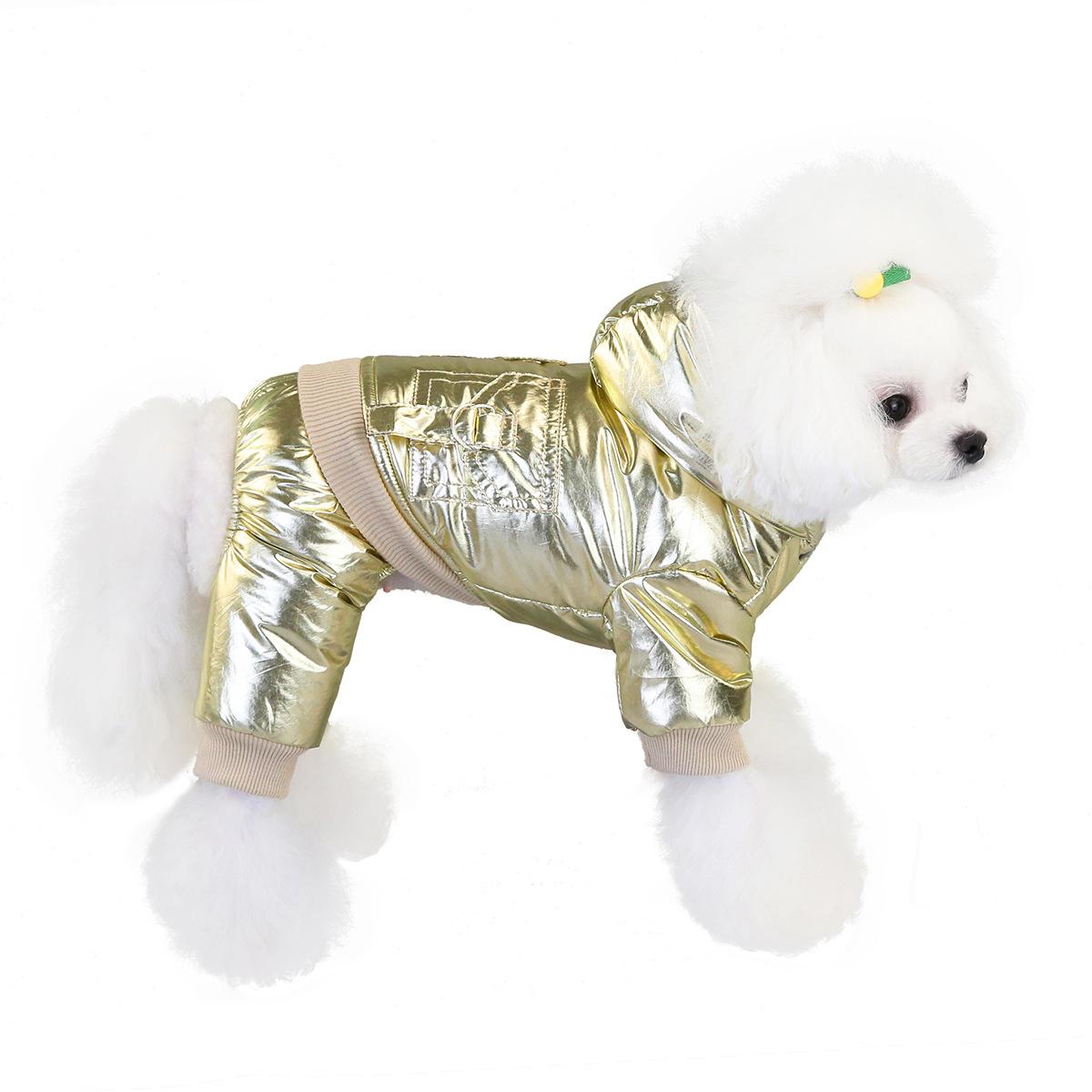 New type of pet dog clothes, cotton medium and small-sized dog clothes, winter warm, waterproof and thickened spacesuits, available for delivery Item Picture