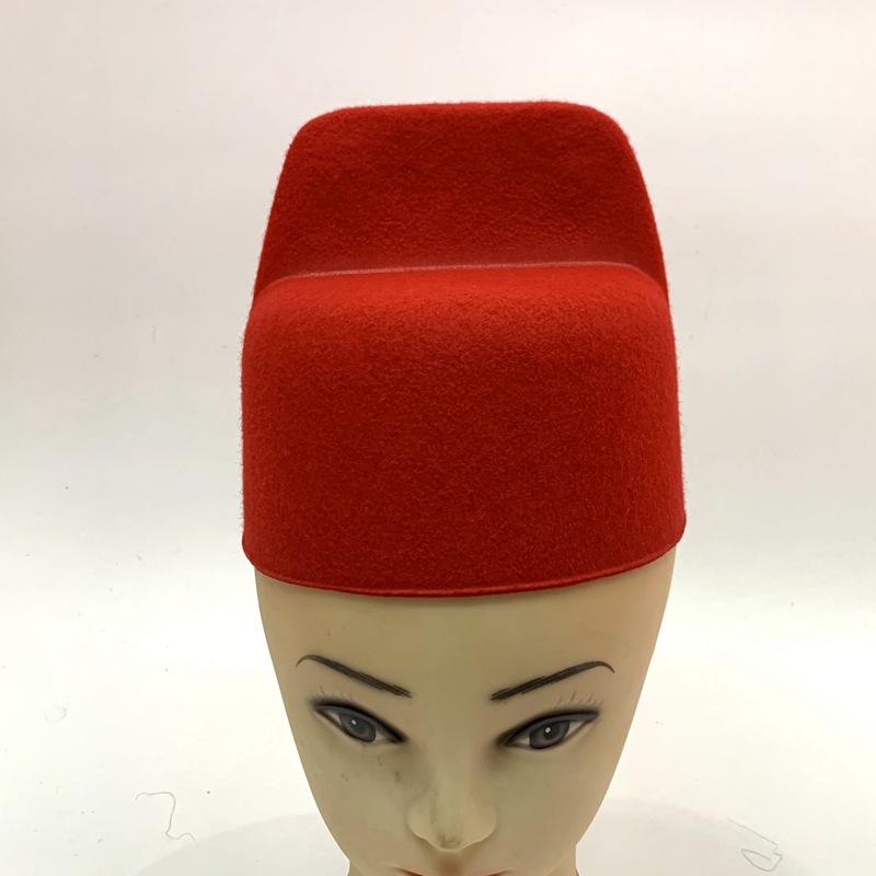 Non-woven fabric top scholar hat shell, groom's wedding high school hat, black, red and yellow three colors custom-made various hat shell and hat blanks