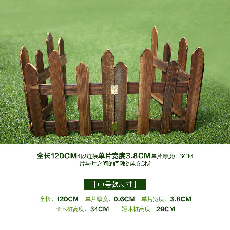 Anti-corrosion carbonized wood pile, garden fence, garden, balcony, fence, courtyard carbonized wood pile factory direct sales undefined