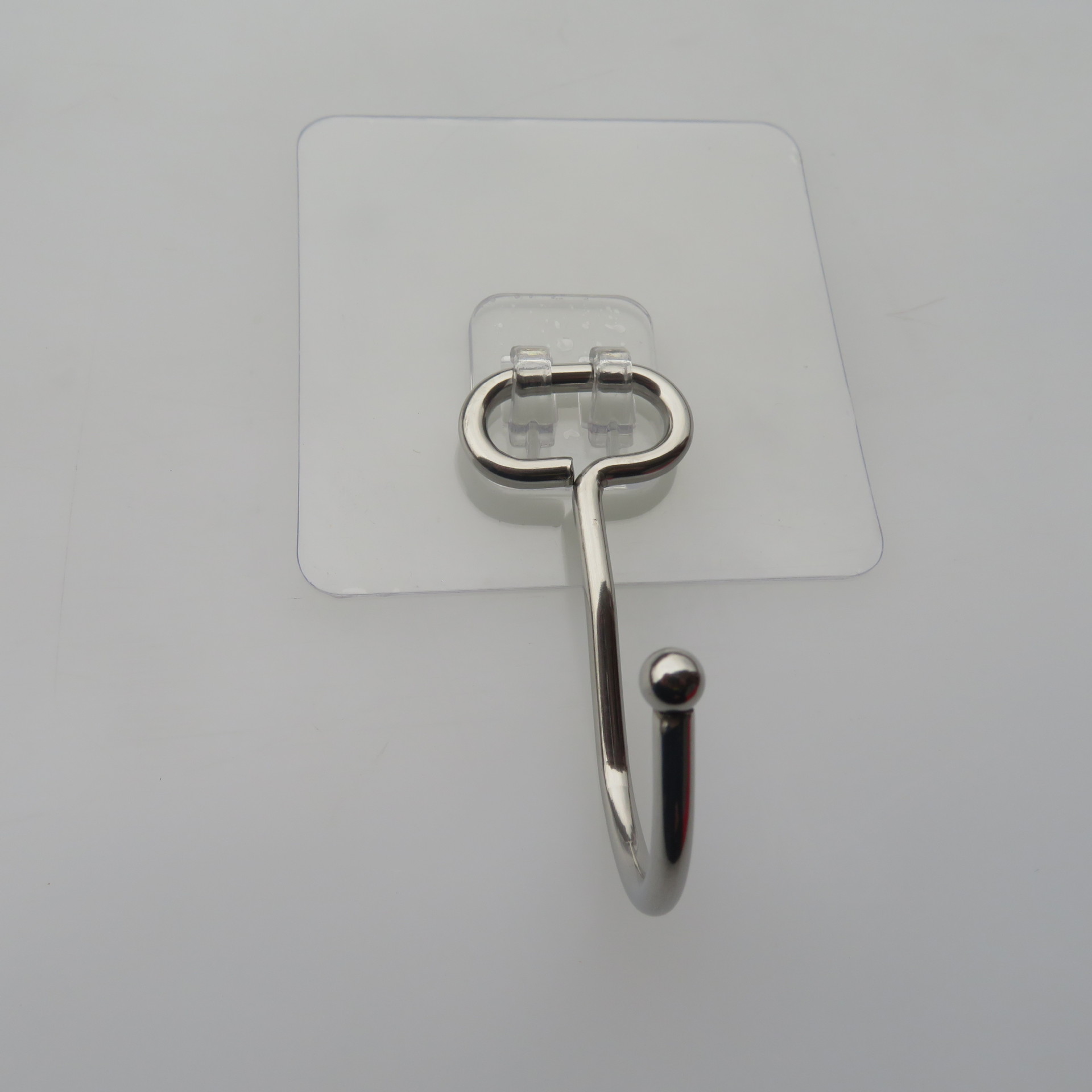 Factory direct sales of seamless, strong stainless steel large hooks, waterproof, moisture-proof, durable metal self-adhesive hooks, no need for drilling stickers Item Picture