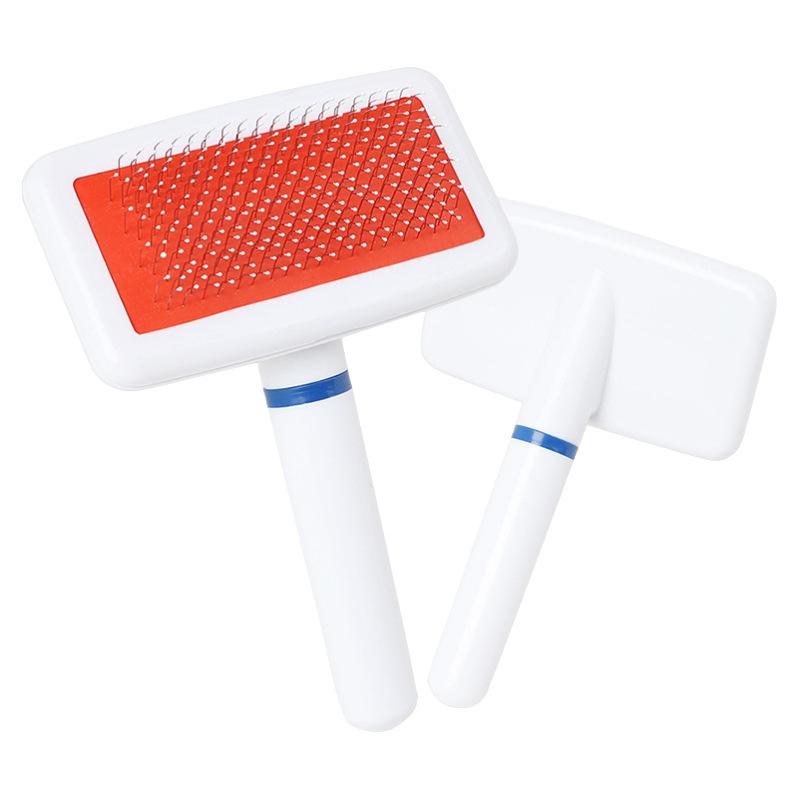 Pet Products Pet Products 2021 Fengpei White needle comb with air bag Pet cat dog comb dog hair brush Pet grooming needle comb fur brush Item Picture