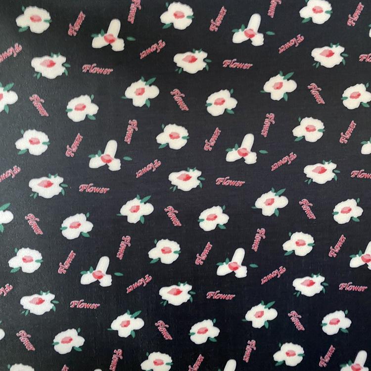 The color-printed series factory direct sales foamed fabric is suitable for the outer packaging of bags, handbags, cosmetic bags, etc details Picture
