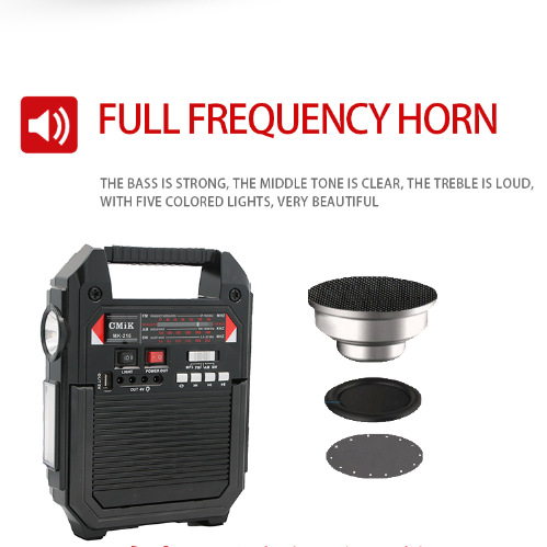cmik portable multi-functional radio Bluetooth solar Radio Application Scenario