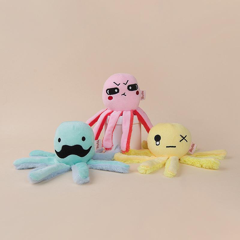 New pet supplies sound paper octopus dog toy bite resistant interactive small and medium-sized dog toy a replacement Specification drawing