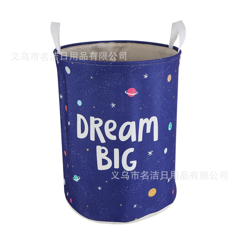 Full-color printed cartoon polyester-cotton thickened laundry bucket, laundry basket, dirty clothes basket, storage basket, sundries basket. Customized according to samples from the manufacturer undefined
