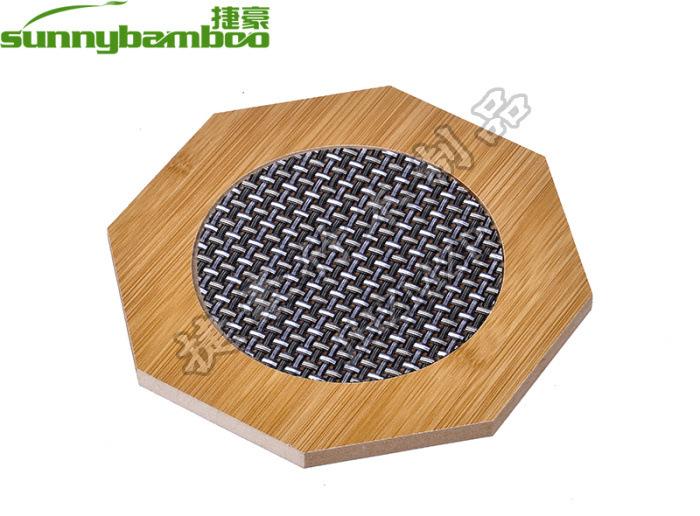 وسائد مستديرة ومربعة لأطباق الخيزران المصنوعة من الخيزران والمبتكرة والعزلة Specification image