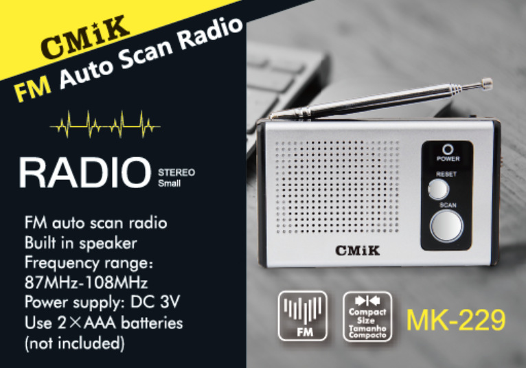 CMiK FM radio, a digital mini pocket portable stereo hearing radio for the elderly, is a bestseller in foreign trade Item Picture