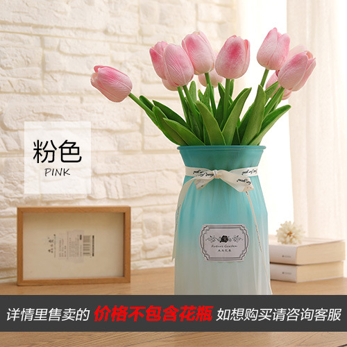 Emulación PU mini tulipán emulación flores flores falsas al por mayor comercio exterior transfronterizo boda flores de seda decoración del hogar flores undefined