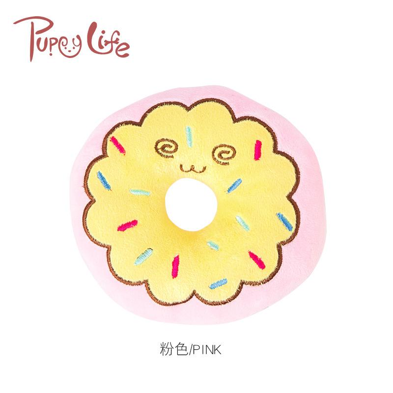 Spot wholesale pet supplies dog bite-resistant donuts interactive toy sound does not tear down the home teasing dog magic undefined
