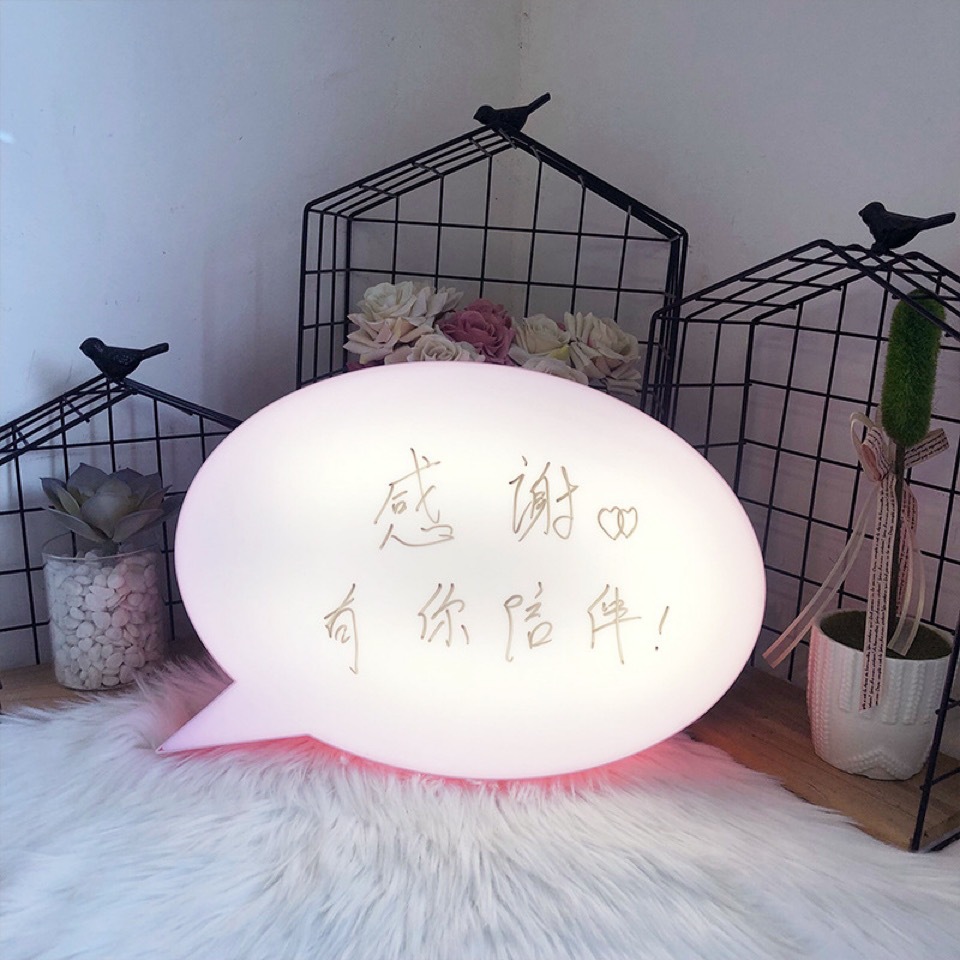 LED letter light box, creative birthday gift, erasable message board, proposal and confession prop, popular online handwritten message light undefined