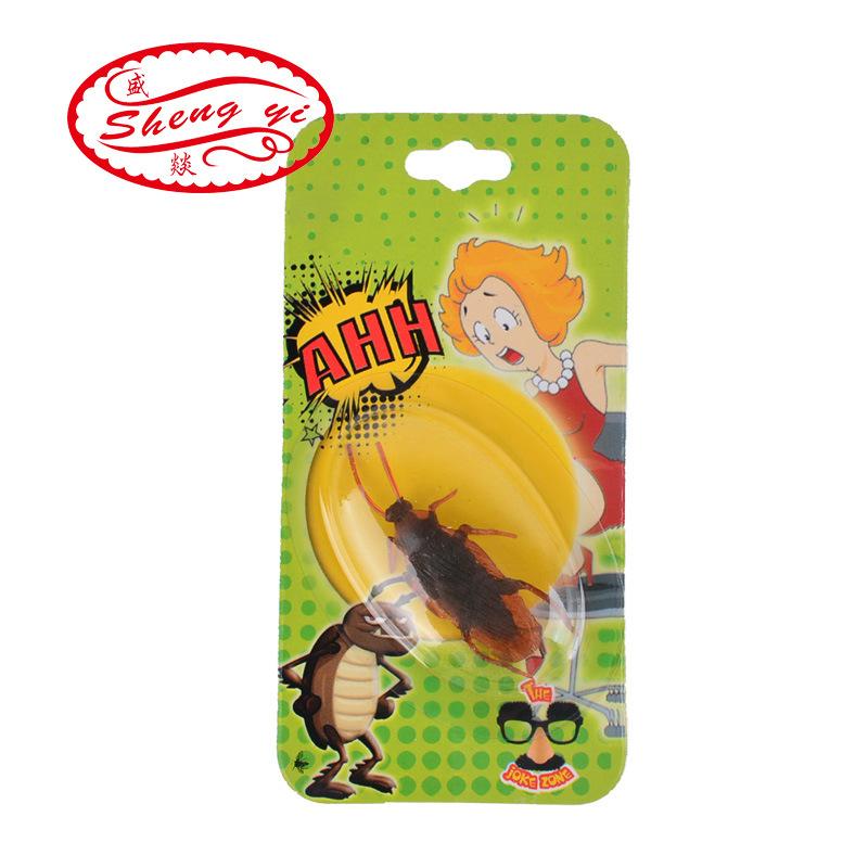Wholesale of 1812 Cross-border prank props, including simulated flies and ants, novel and unique prank toys, and realistic cockroaches
