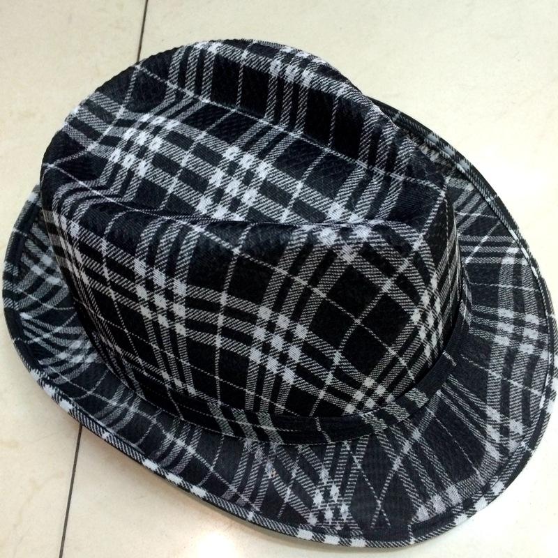 Summer tourist attractions, checkered gift hats, beach and desert sun protection men's hats, cheap men's hats for export