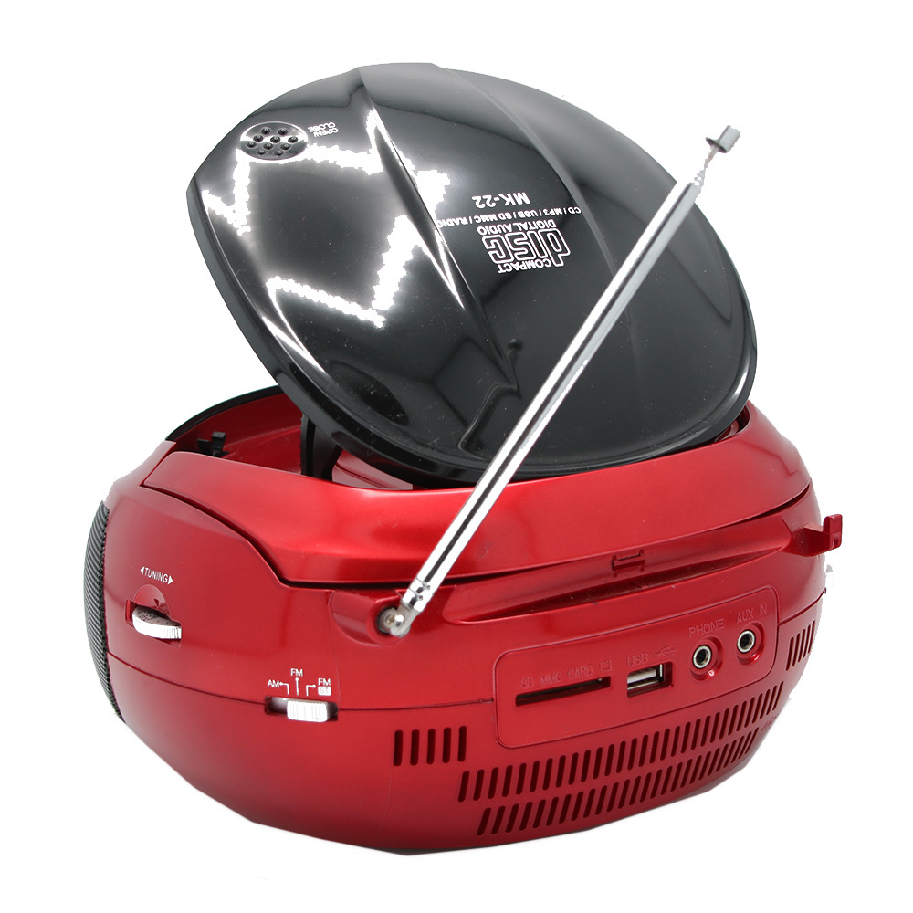 CMiK portable CD player, English CD and tape all-in-one FM player, Bluetooth CD repeater, tape recorder, CD player Item Picture