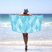 厂家直销跨境70*140超细纤维沙滩成人浴巾吸水印花沙滩巾可定制
