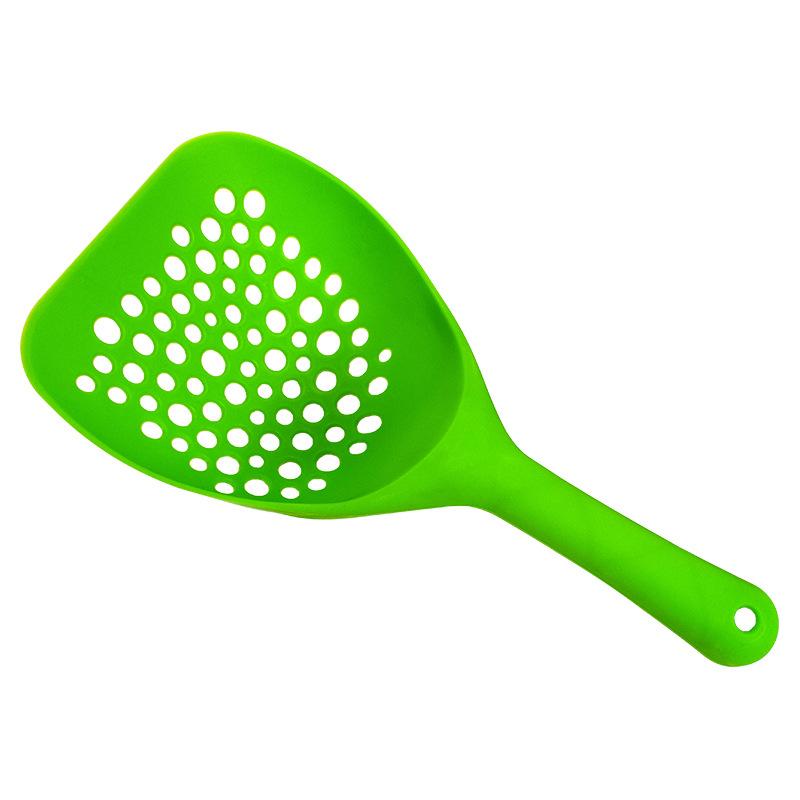 Pet cleaning products manufacturers direct sales candy color big round hole cat litter shovel plastic hollow cat litter cat poop shovel Item Picture
