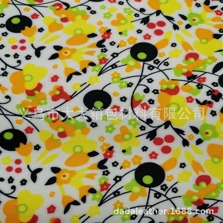 Korean velvet printing [Monthly sales of 500 pieces] Outer packaging fabrics for bags, cosmetic bags, suitcases, handbags, etc Item Picture