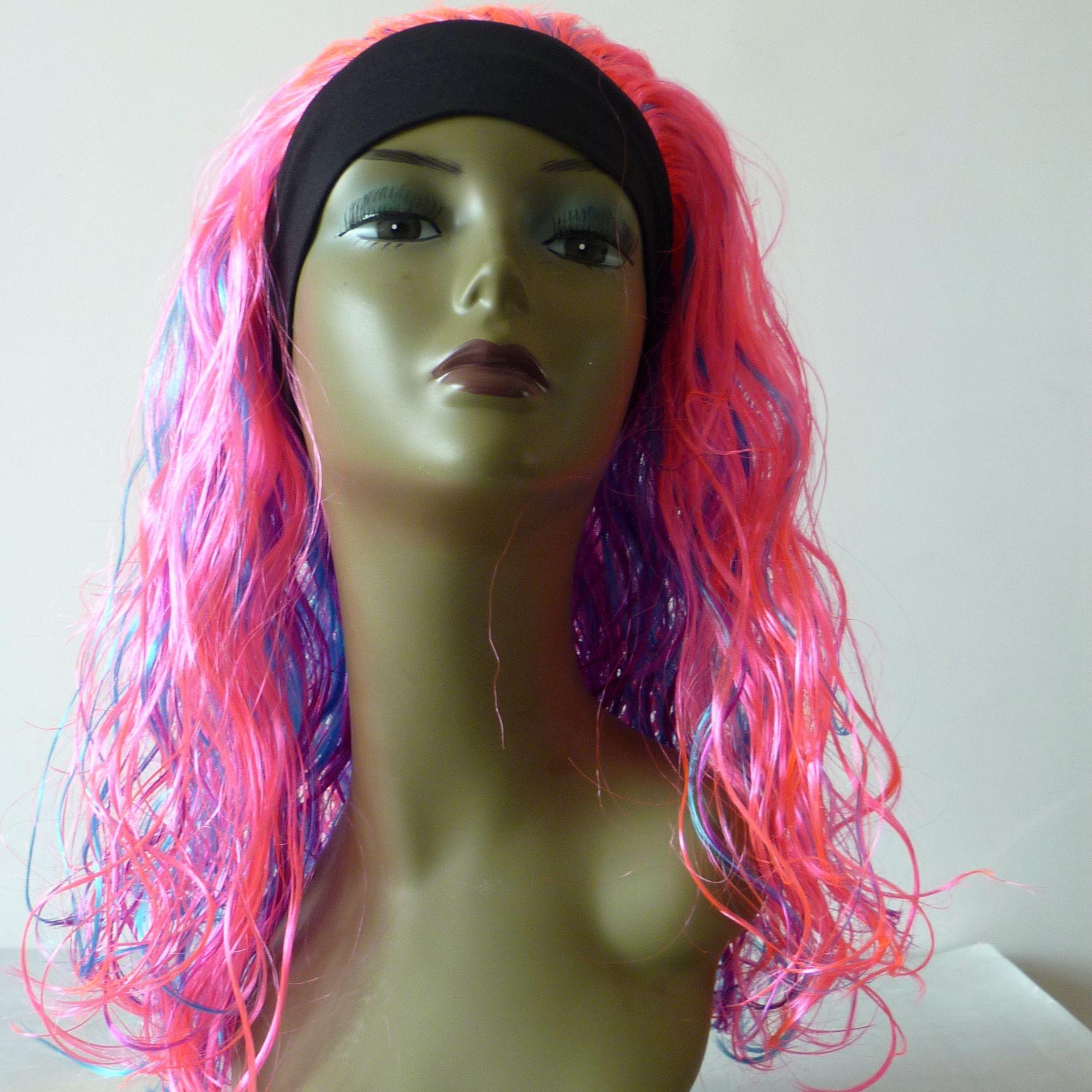 Custom-made foreign trade headbands, wigs, curly long holidays, all kinds of headbands, long straight curly wigs, and performance wigs for innocent girls