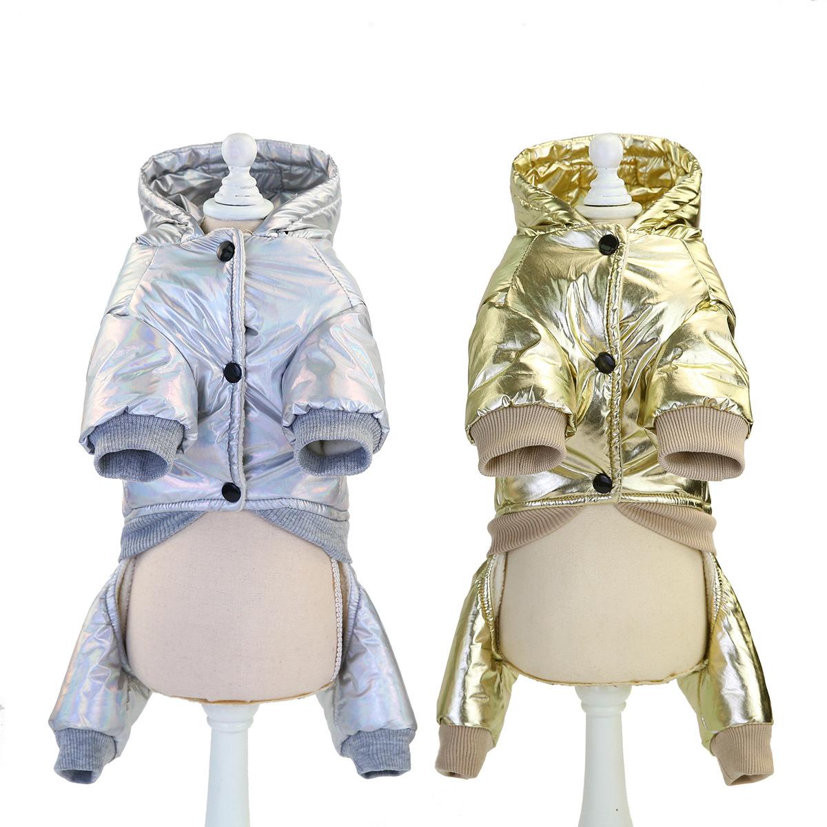 New type of pet dog clothes, cotton medium and small-sized dog clothes, winter warm, waterproof and thickened spacesuits, available for delivery