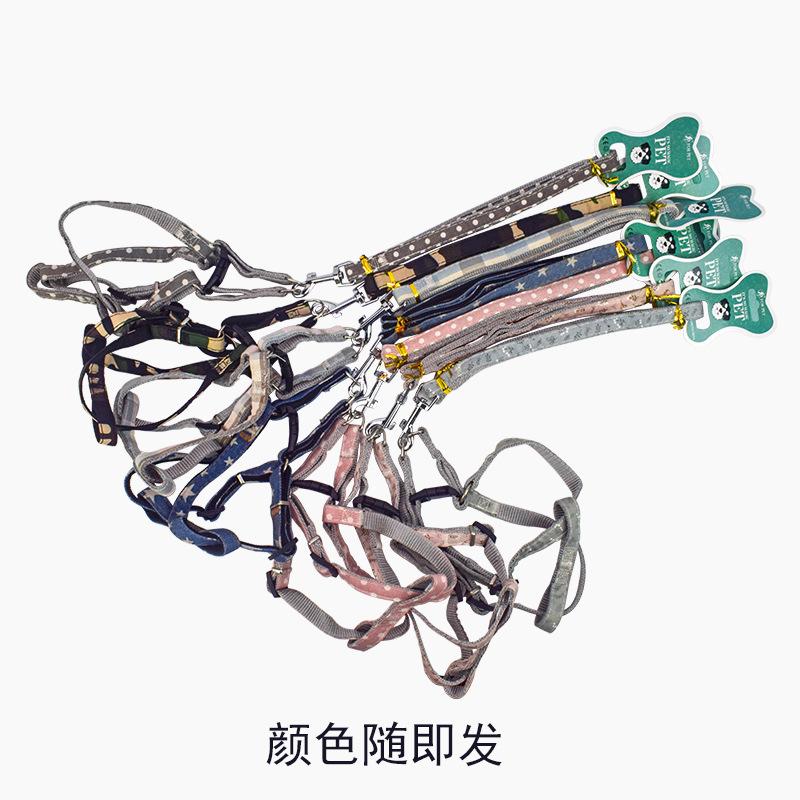 Pet supplies, pet supplies, pet supplies, one-piece consignment, anti-breakaway pet dog leash, patch, adjustable chest and back strap, dog leash details Picture