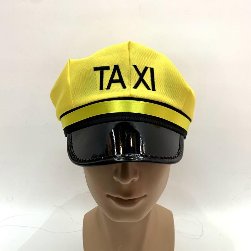 Yellow car, TAXI, taxi hat, masquerade ball, performance hat, custom-made wholesale, foreign trade export of all kinds of hats
