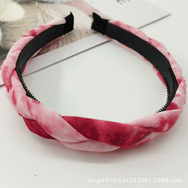 Braided Twist Braid Headband With Teeth Braid Head Buckle Korean Version Fashion Three Strands Braid Manufacturers Direct Supply undefined