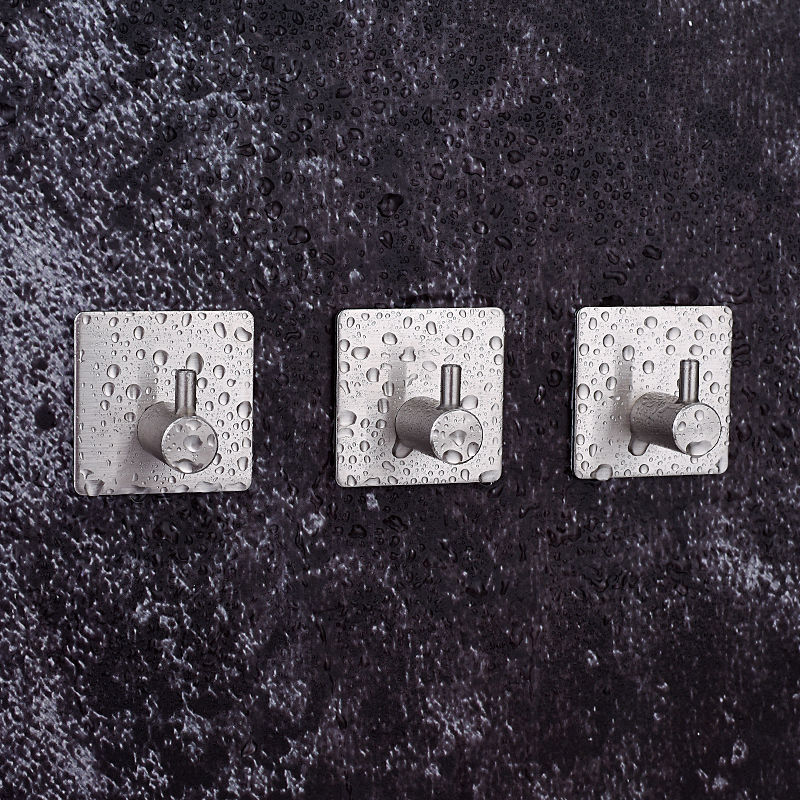Direct sales from the manufacturer of powerful 304 stainless steel hooks for home and bathroom adhesive hooks. The seamless hooks do not require drilling and do not damage the wall full figure