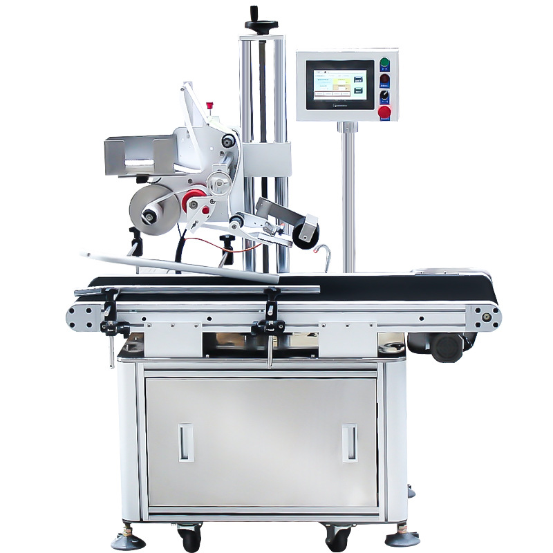 Fully automatic express waybill pasting machine, carton tape sealing machine, e-commerce packaging logistics wrapping machine, flat surface labeling machine, all-in-one machine Item Picture