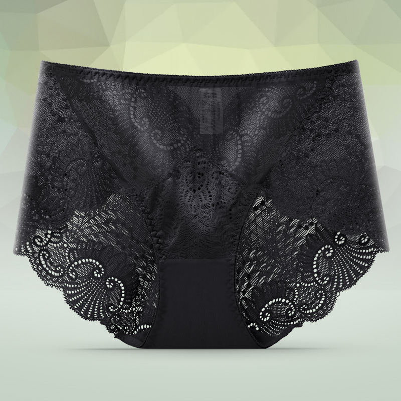 New women's underwear, sexy triangle pants, soft mesh splicing, hot-selling mid-waist lace underwear, factory direct sales undefined