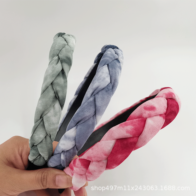 Braided Twist Braid Headband With Teeth Braid Head Buckle Korean Version Fashion Three Strands Braid Manufacturers Direct Supply details Picture