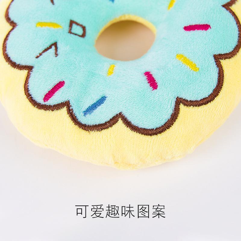 Spot wholesale pet supplies dog bite-resistant donuts interactive toy sound does not tear down the home teasing dog magic details Picture
