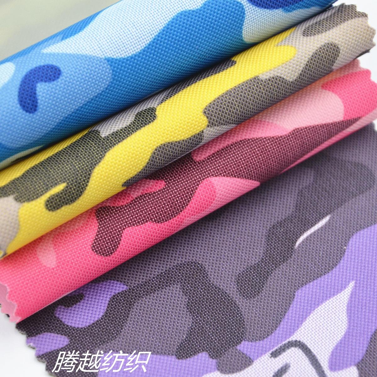 600d Camouflage printed Oxford cloth 600d camouflage pvc coated fabric 600d camouflage printed polyester fabric